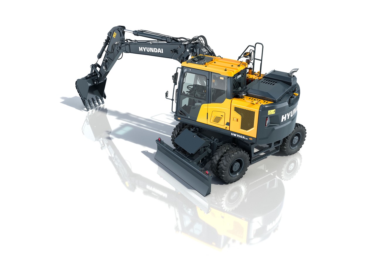 De nieuwe compacte bandenkraan van Hyundai
