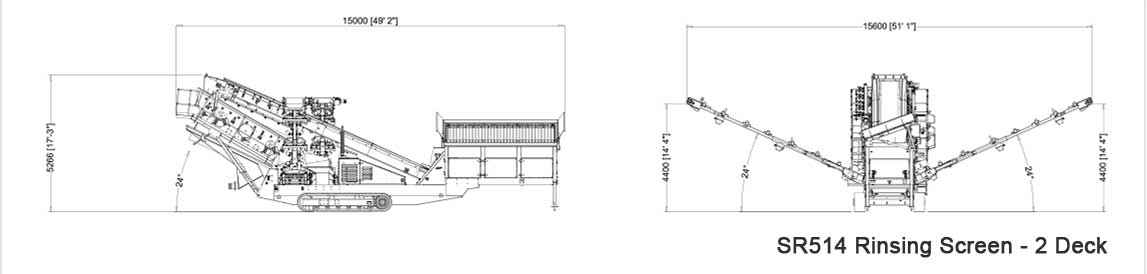 Fijnzeef SR514 met spoeldek 2D / 3D