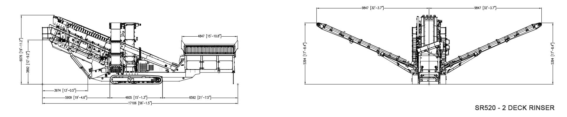 Fijnzeef SR520 met spoeldek 2D / 3D